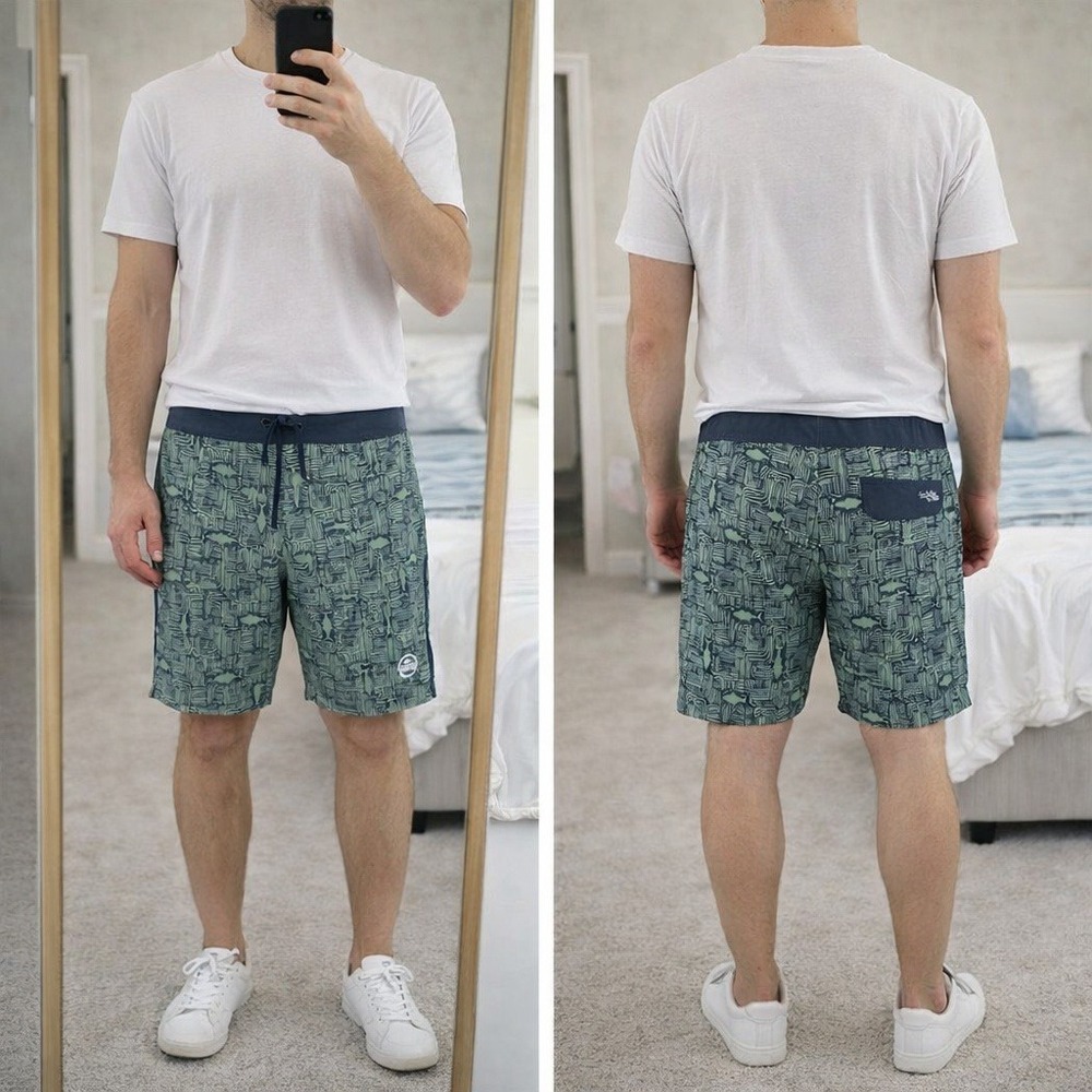 Salt Life Men's 40 Tiki Tuna Board Shorts SLX-QD‎ Bathing Suit No Lining